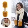 thumbnail image 1 of Funny Food Scarf Mozzarella Stick Scarf with Hand Pockets, Novelty Winter Neck Scarf Warm Knit Long Scarf, Food Theme Scarf for Winter Fashion Food Lovers Outdoor Travel, 1 of 8