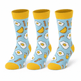 thumbnail image 1 of Funny Food Socks for Men Women 3 Pairs Novelty Crew Socks Colorful Unisex Cotton Fit - Style 1, 1 of 10