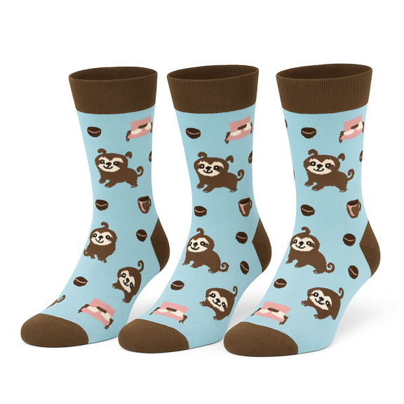 Funny Food Socks for Men Women 3 Pairs Novelty Crew Socks Colorful Unisex Cotton Fit - Style 2