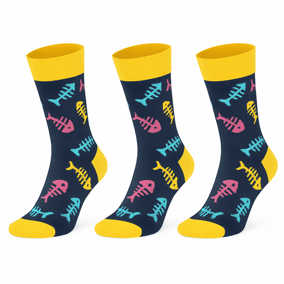 Funny Food Socks for Men Women 3 Pairs Novelty Crew Socks Colorful Unisex Cotton Fit - Style 5
