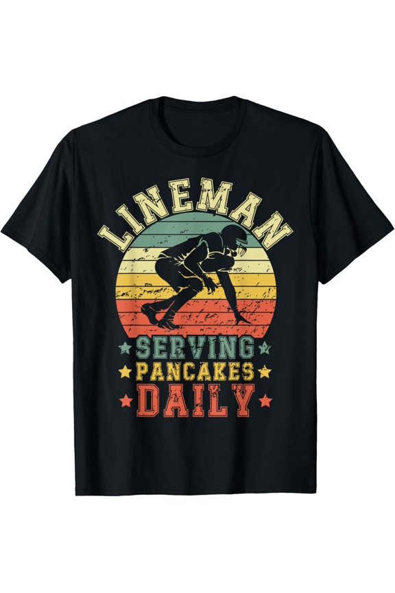 Funny Football Lineman Print For Men Women Offensive Lineman T-Shirt