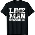 Funny Football Lineman Quote Serving Pancakes Daily TShirt