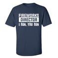 thumbnail image 1 of Funny Fourth of July Fireworks Director Unisex Short Sleeve T-shirt-Navy-small, 1 of 4