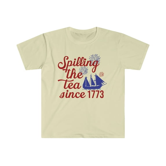 Funny Fourth of July Patriotic Shirt Unisex T-Shirt, Spilling The Tea Shirt