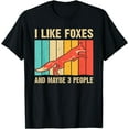thumbnail image 1 of Funny Fox Design I Like Foxes and Maybe 3 People Unisex T-Shirt for Men Women Kids, 1 of 5