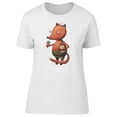 thumbnail image 1 of Funny Fox Eating Ice Cream T-Shirt Women -Image by Shutterstock, Female x-Large, 1 of 4