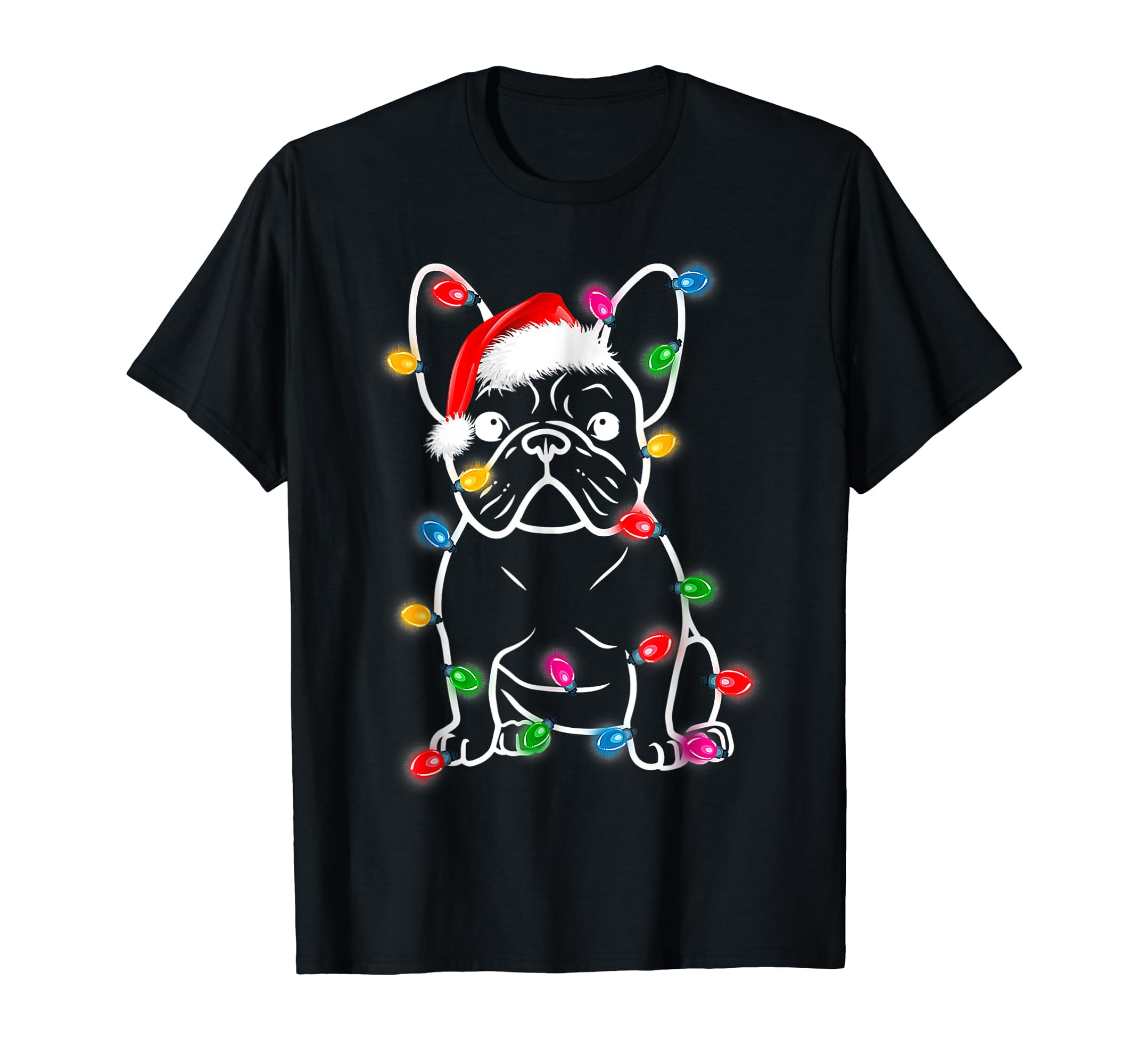 Funny Christmas Boston Terrier Reindeer Lights Pajama Xmas T-Shirt Funny Christmas Boston Terrier Reindeer Lights Pajama Xmas T-Shirt