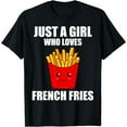 thumbnail image 1 of Funny French Fries Potato French Fry Chips Lover Women Girls T-Shirt, 1 of 4