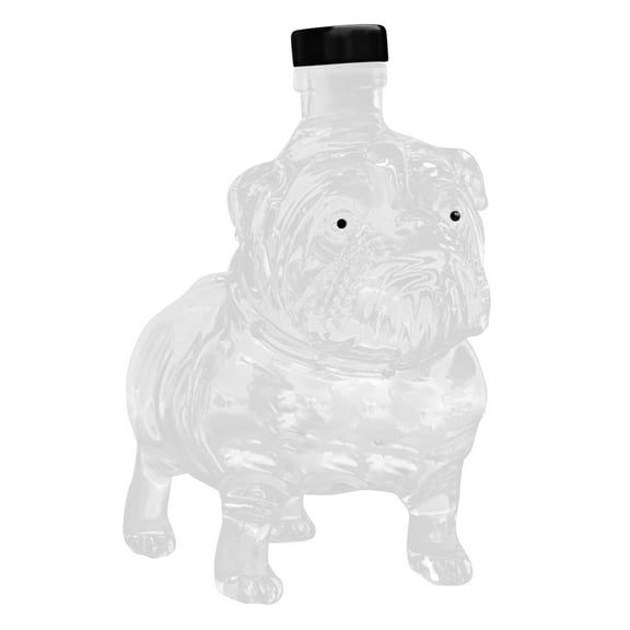 Funny French Whiskey Bottle – 3D Engraved Dog-Shaped Glass & Unique Wine Decanter, Cool Gift for Men