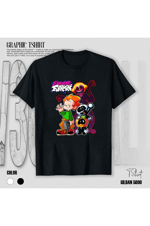 Funny Friday Night Funkin Pico Friend Video Game Graphic Tee Unisex T-Shirt V18813, up to size 5XL