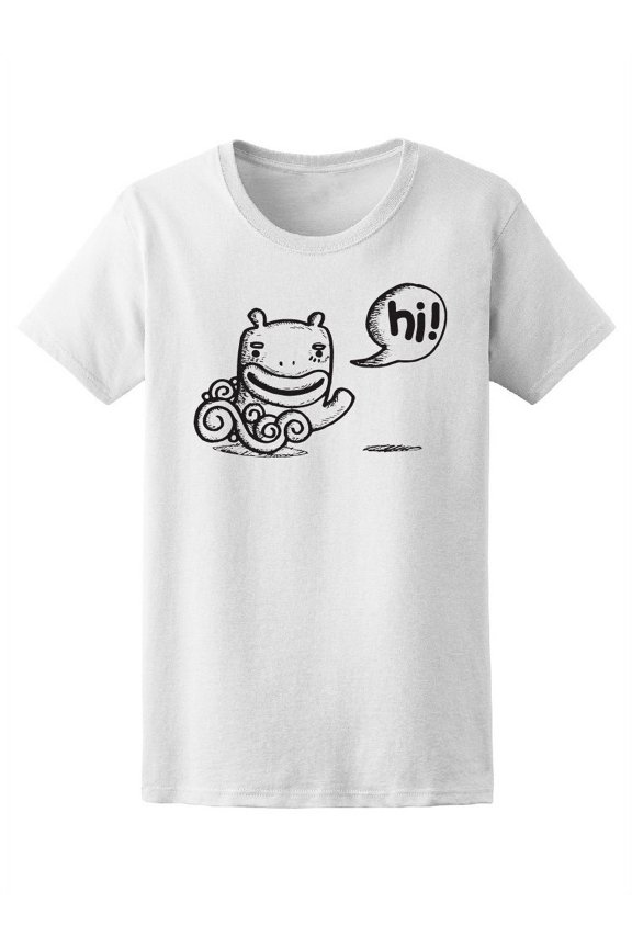 Funny Friendly Smile Monster Tee Women's -Image by Shutterstock