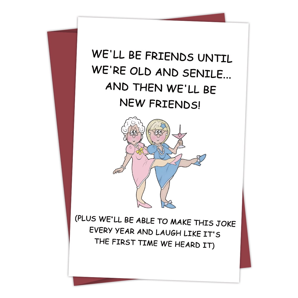 Funny Friendship Card for Seniors – \, image size:1200x1200