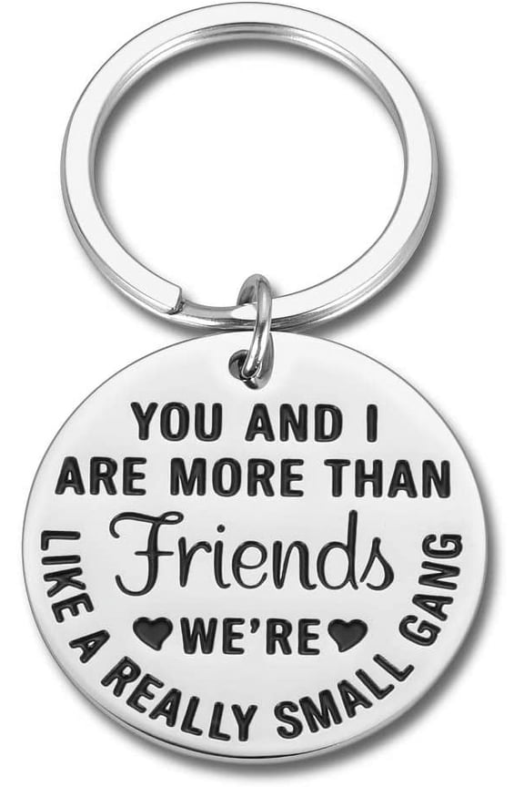 Funny Friendship Keychain Gift for Bff Best Good Friends Birthday Valentines Graduation Gifts for Women Coworker Girlfriends