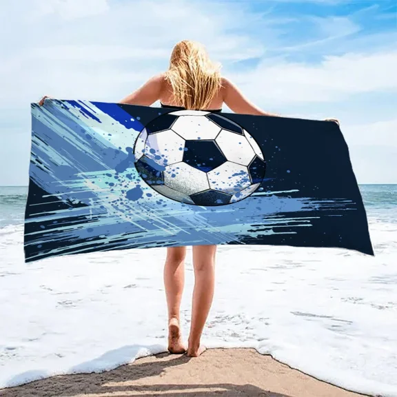 Funny Frog 3D Print Beach Towel Microfiber Quick Dry Shower Bath for Girls Boys Cartoon Animals Face Travel Holiday s (6)