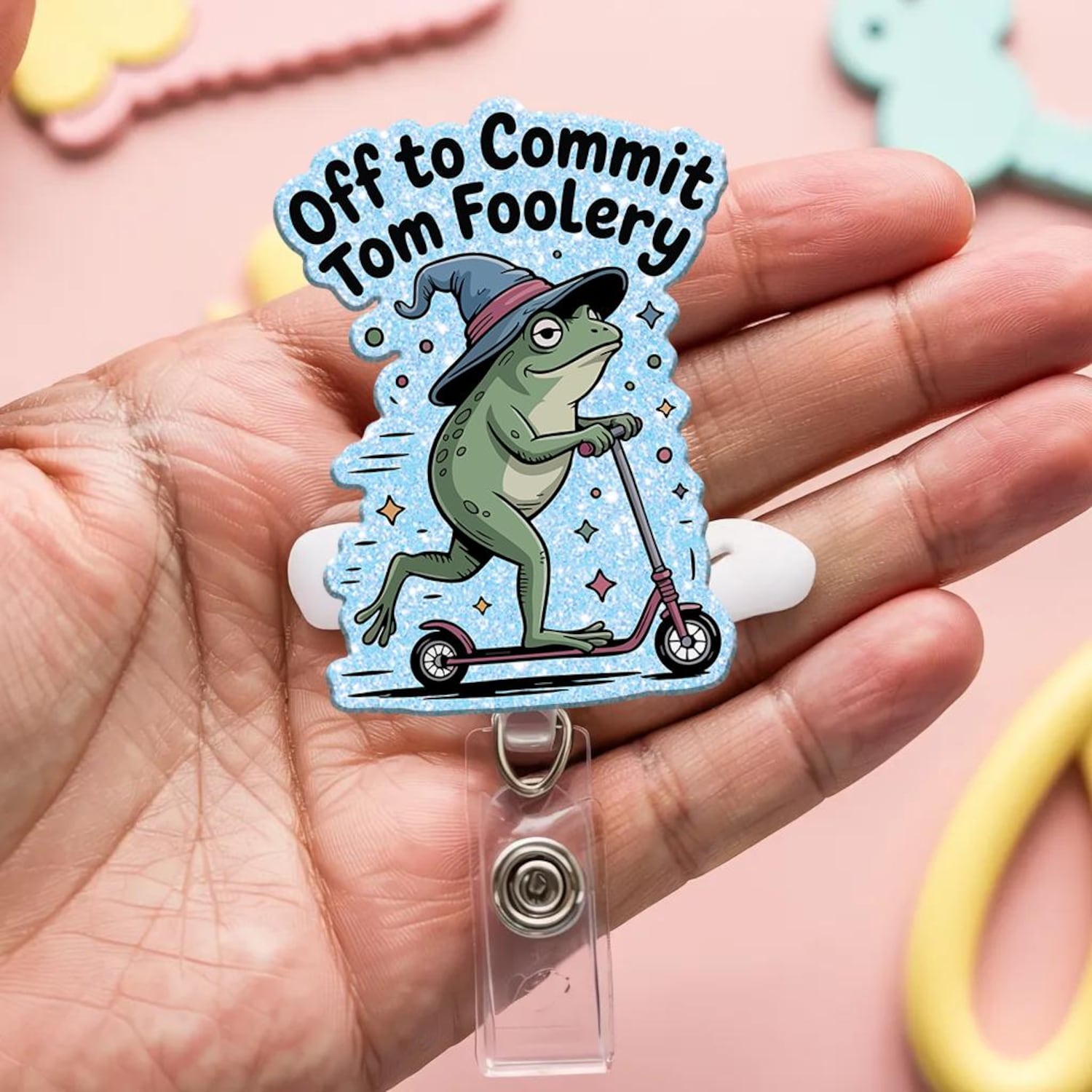 Funny Frog Badge Reel Off To Commit Shenanigans Badge Holder Cute Funny Frog Badge Reel Off To Commit Shenanigans Badge Holder Cute