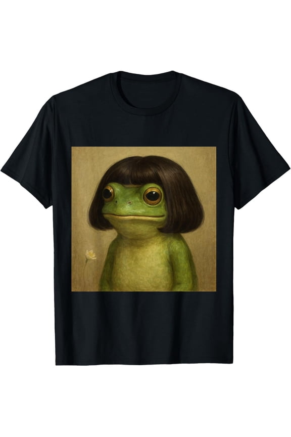 Funny Frog Bob Haircut Meme for Men Women Kids T-Shirt unisex T-Shirt
