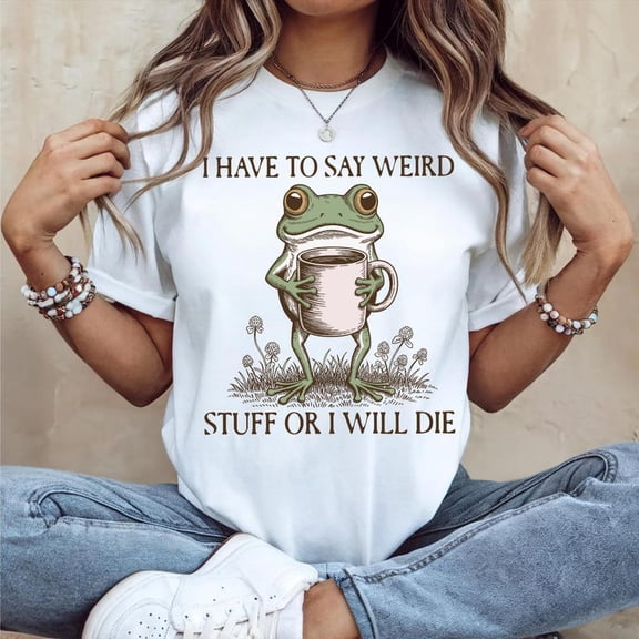 Funny Frog Coffee Shirt Weird Stuff, Nerdy Gift