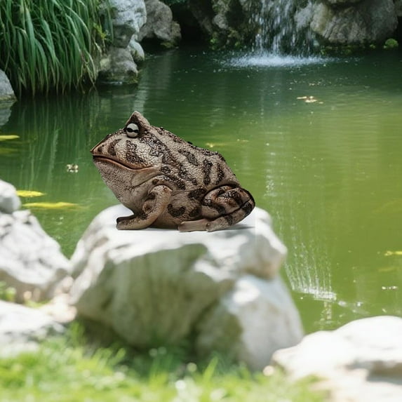 Funny Figurine Resin Garden Statue Garden Sculpture & Statue 7.28x7.08x5.3'' Realistic Resin Garden Statue Waterproof Figurine for Patio Lawn Garden Decoration