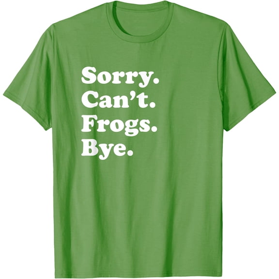 Funny Frog Gift Unisex T-Shirt for Men Women Kids,Lime Color,Size 4XL