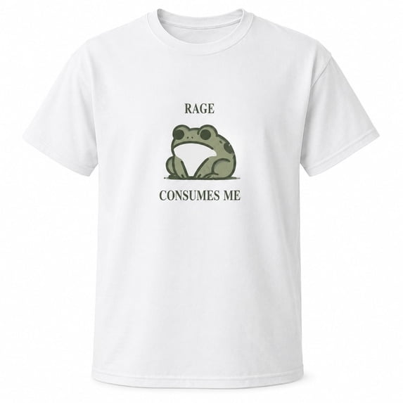 Funny Frog Graphic T-Shirt, Rage Consumes Me Unisex Classic Fit Tee