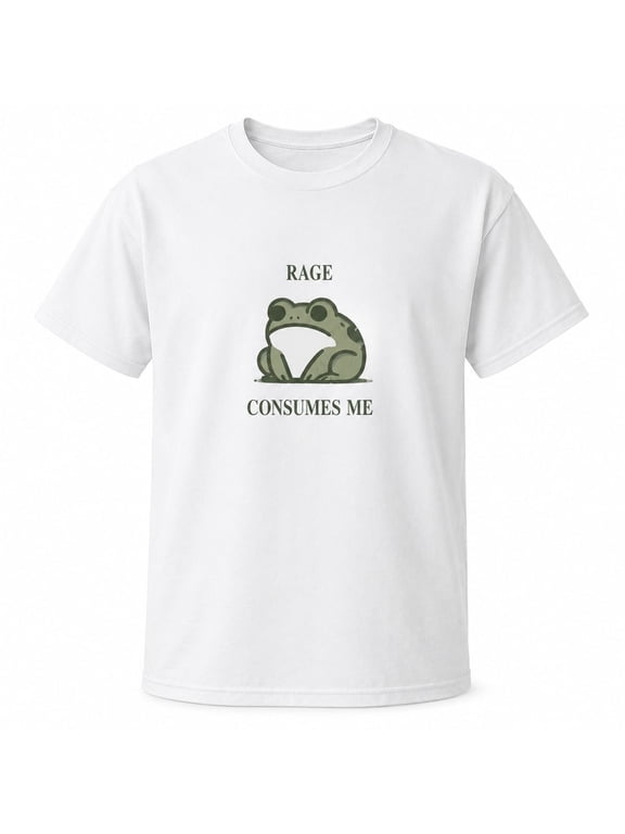 Funny Frog Graphic T-Shirt, Rage Consumes Me Unisex Classic Fit Tee