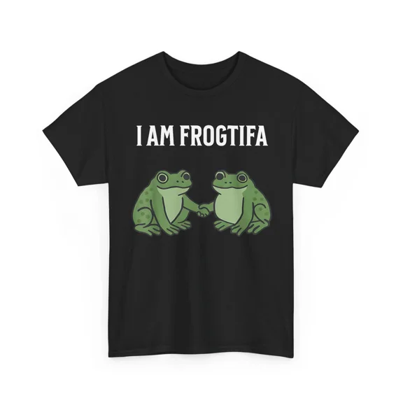 Funny Frog Green Animal Protest Sarcastic Graphic Meme Design Unisex T-Shirt, up to size 5XL