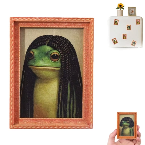 Funny Frog Magnet, Frog Magnets for Fridge, Magnetic Frogs for Refrigerator, Adorable Frogs Design, Magnetic Hold for Kitchen and Office Use, Single Piece Frogmagnet Decoration