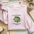 thumbnail image 1 of Funny Frog Me No Problemo Narrator Embroidered Shirt, But It Was All Problemo Shirt, Funny Meme Tee, Sarcastic Quote, Huzzah Frog Shirt, 1 of 5