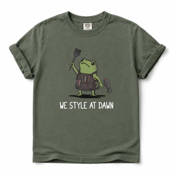 Funny Frog Meme Hairdresser Tee, Salon Owner Gift
