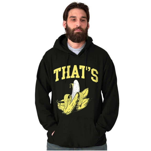 Funny Fruit Pun That's Bananas Unisex Plus Fleece Graphic Hoodie Brisco Brands 2X