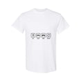 thumbnail image 1 of Funny Frustrated Gamer And Rage Quit Quote Eat Sleep Game Repeat Unisex T-Shirt, up to size 5XL, 1 of 2