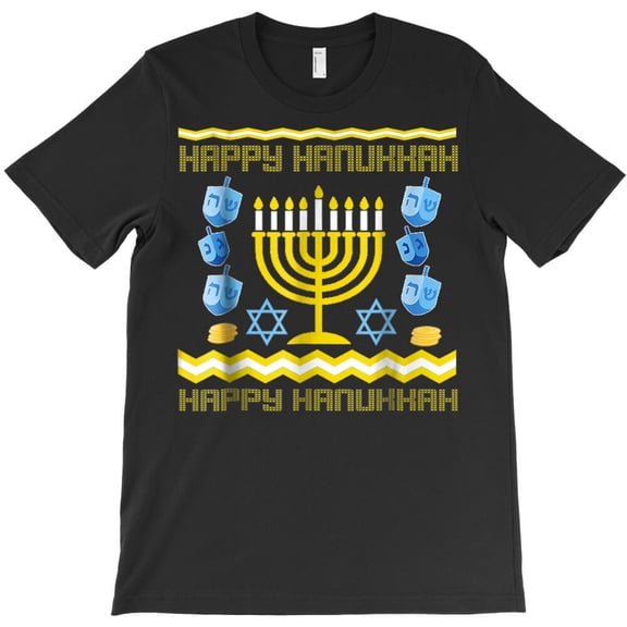 Funny Funny Sweaters Hanukkah Themed Jewish Holiday Graphic Design Style G33340 Unisex T-Shirt, Up to Size 5XL