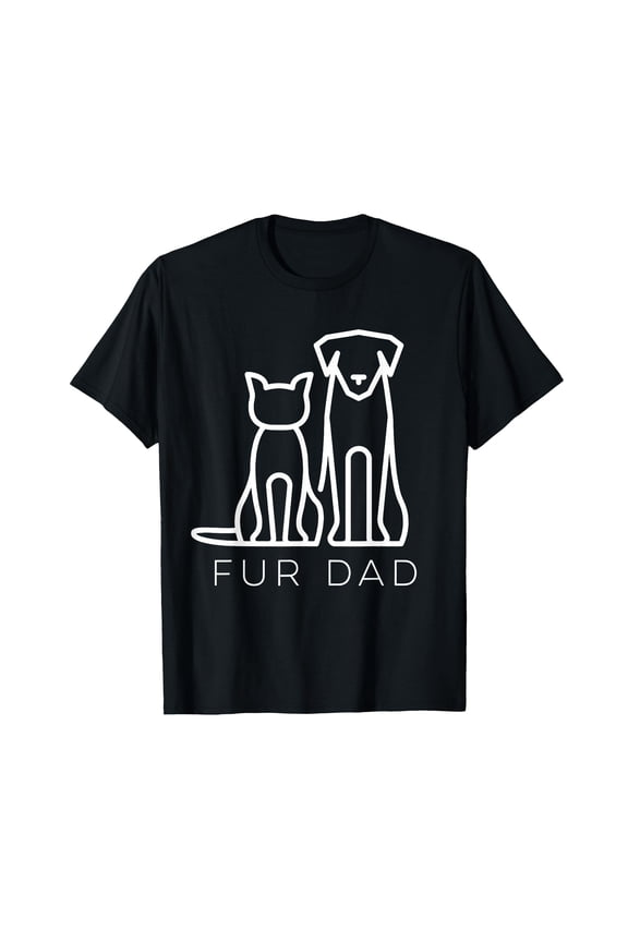 Funny Fur Dad T-Shirt for Pet Lovers - Perfect Gift for Cat and Dog Dads