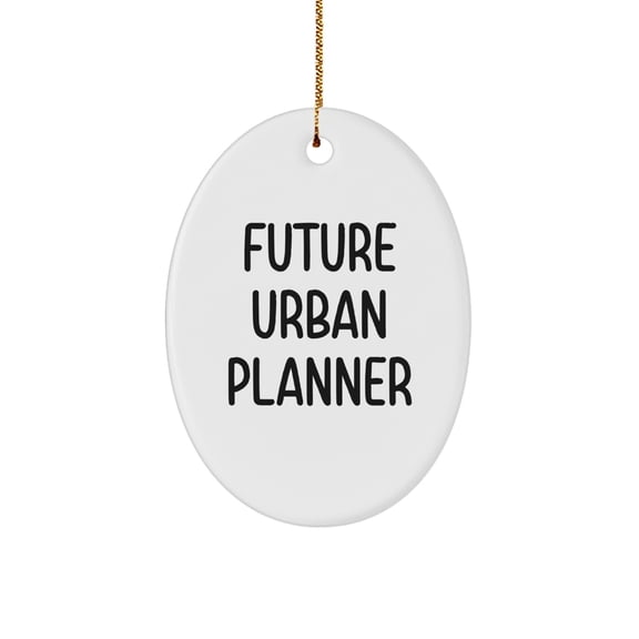 Funny Future Urban Planner Oval Ornament Gifts from Friends for Christmas Unique Presents