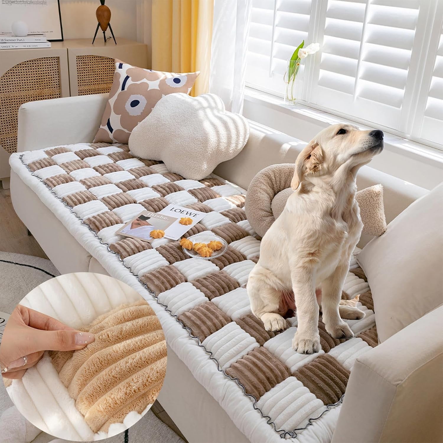 Floor Cushion Dog Proof Couch Pillows Customized Large Thick