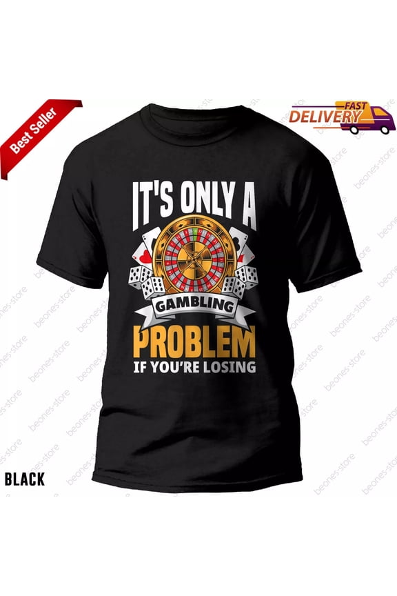Funny Gambler - Roulette Slot Machine Casino Vegas Tee, Gambling Gift