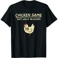 thumbnail image 1 of Funny Game Don't Look At The Chicken Gameover DTG Print Unisex T-Shirt, 1 of 5