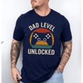 thumbnail image 1 of Funny Gamer Dad Shirt, Dad Level Unlocked Shirt, New Dad Gift, Retro Game Controller Tee, First Father's Day T-Shirt, 1 of 3
