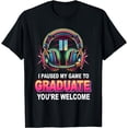 thumbnail image 1 of Funny Gamer Graduate Graduation For Him High School College T-Shirt, 1 of 4