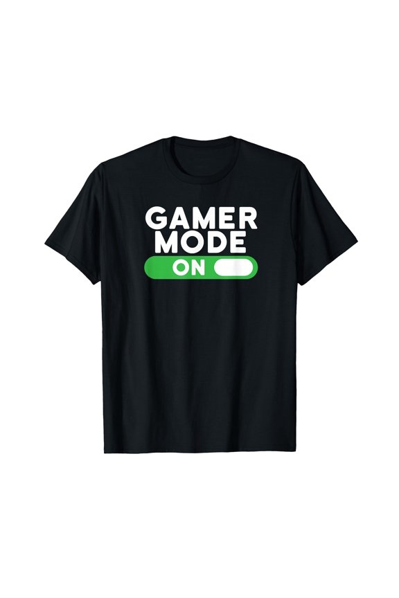 Funny Gamer Mode On Toggle Switch T-Shirt for Gaming Enthusiasts