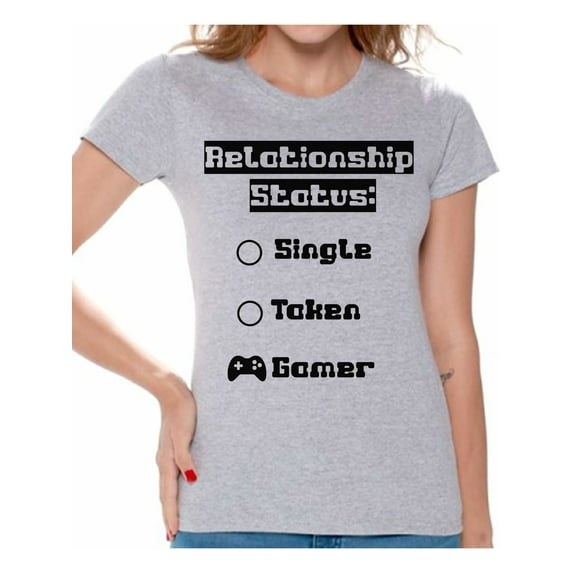 Funny Gamer Shirts Video Games Nerdy Cool Graphic Tees for Women