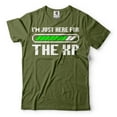 thumbnail image 1 of Funny Gamer T Shirt I'm Just Here For The XP Shirt Funny Gaming Gifts Gamer Joke Shirt (XX-Large Military Green), 1 of 6