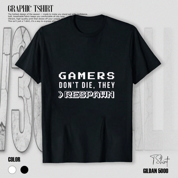 Funny Gamer Typography Crosshair Vector Controller Peripheral Accent Unisex T-Shirt, up to size 5XL