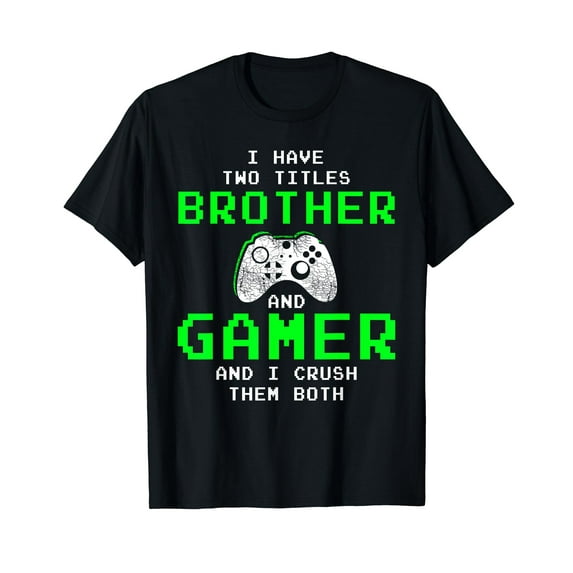 Funny Gaming Brothers Tee - Gamer Gifts for Teen Boys Short Sleeve T-Shirt