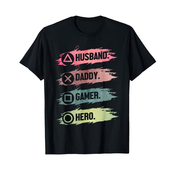 Funny Gaming Dad Hero T-Shirt for Husband - Perfect Gift for Father's Day