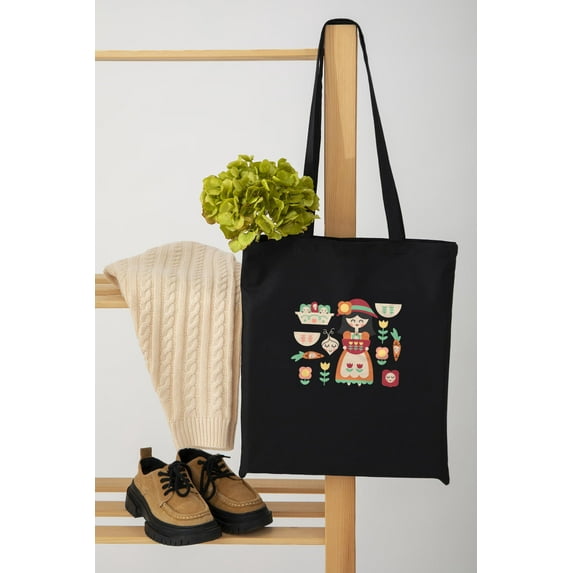 Funny Garden Party Floral Celebration Retro Print Unisex Tote Bag D391429