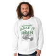 thumbnail image 1 of Funny Gardeners Make It Rain Humor Unisex Plus Fleece Graphic Sweatshirt Brisco Brands 3X, 1 of 5