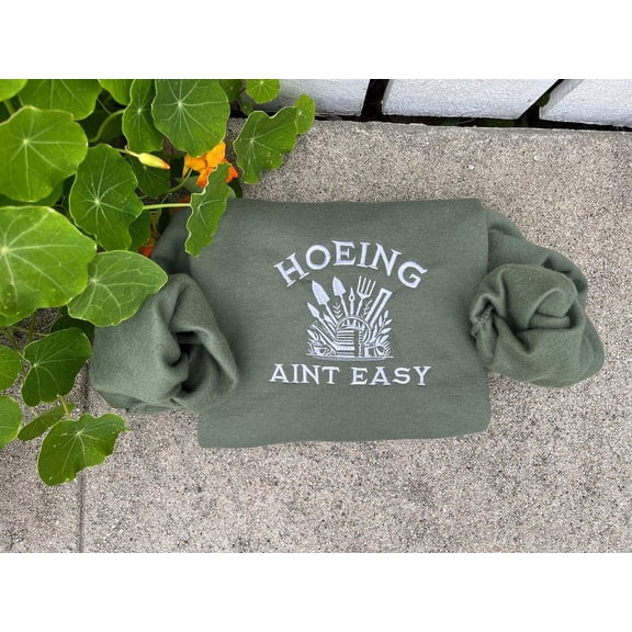 Funny Gardening Embroidered Crewneck
