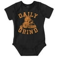 thumbnail image 1 of Funny Garfield Cartoon Daily Grind Romper Boys or Girls Infant Baby Brisco Brands 12M, 1 of 6