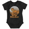 thumbnail image 1 of Funny Garfield Cartoon OG Slacker Romper Boys or Girls Infant Baby Brisco Brands 18M, 1 of 6
